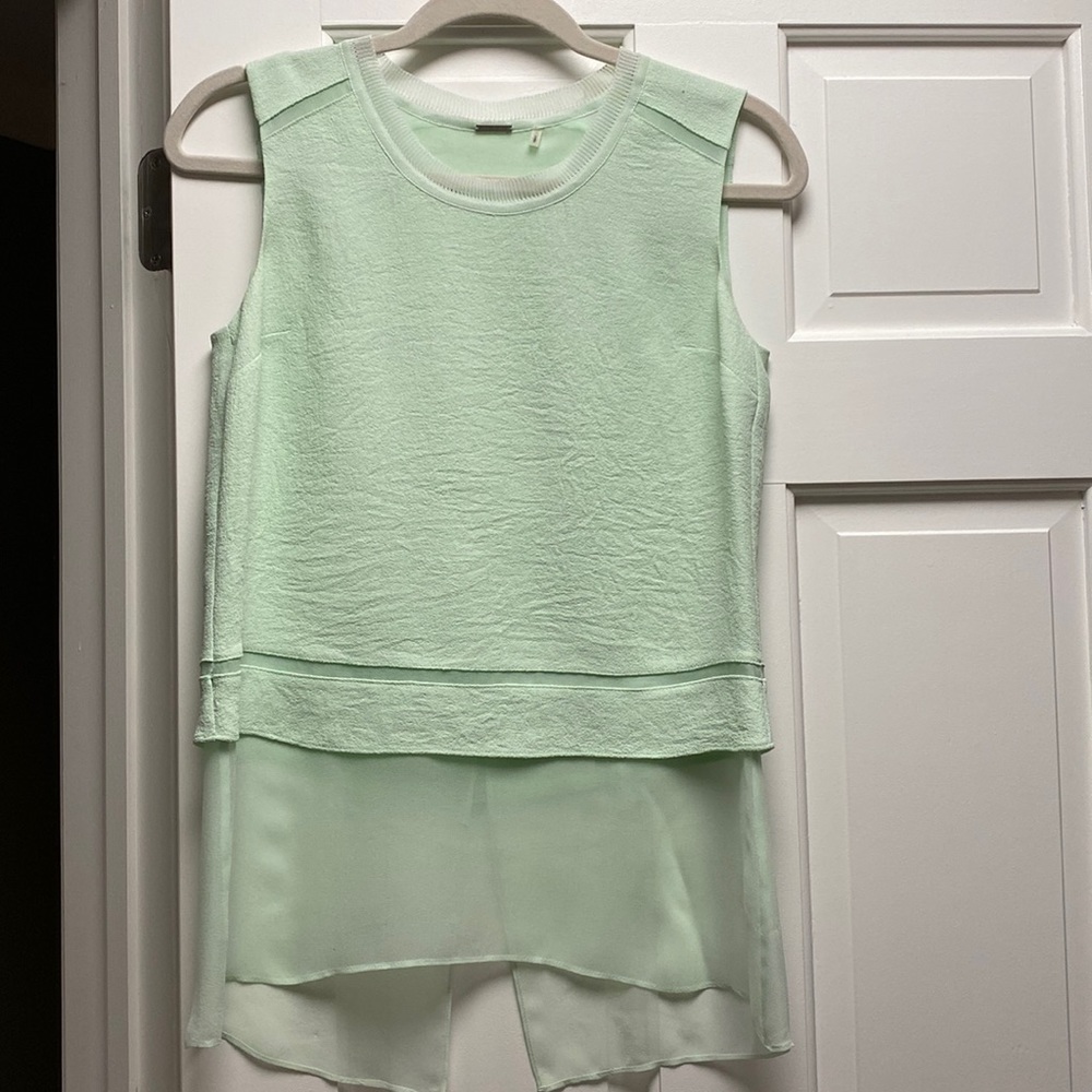 Elie Tahari Mint Green Sleeveless Top - size XS